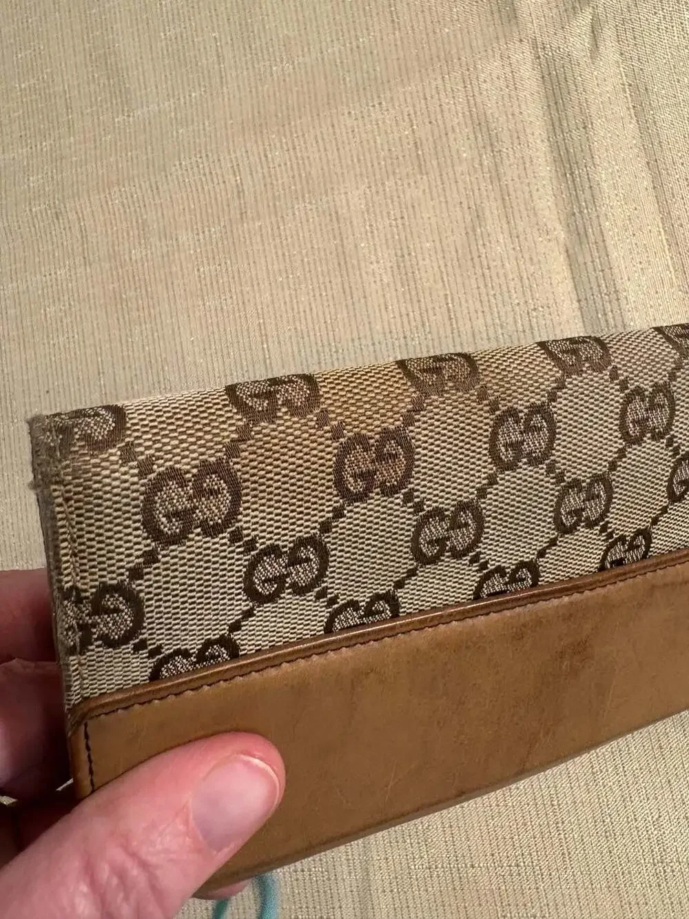Gucci Jackie GG Monogram Canvas Long Continental Wallet Brown